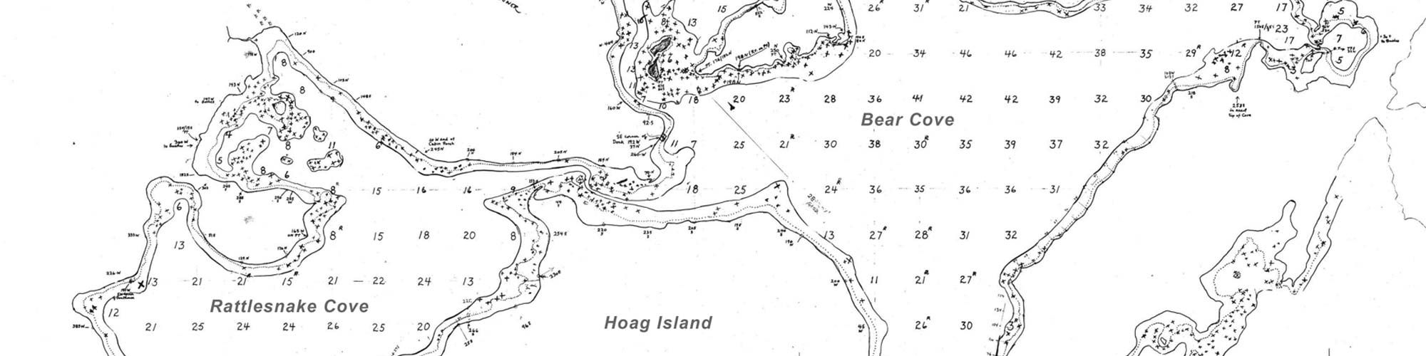 Squam Lake Map by Brad Washbrn - Hoag Island to Squaw Cove
